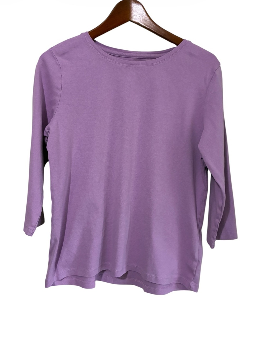 Northern Reflections Women’s Purple 3/4 Sleeve 100% Cotton Tee Size XL